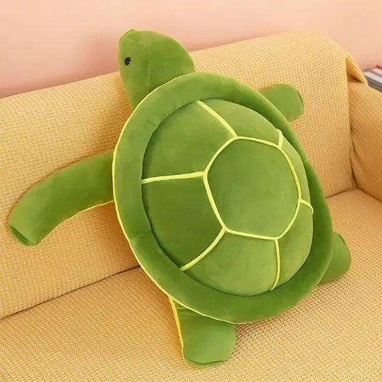 Tortue peluche | Éco-Douceur, compagnon doux fait main en peluche écologique pour enfants