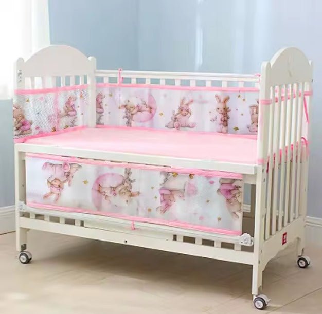 Tour de lit bébé Fille | Lapin Rose - Petitsbeautes