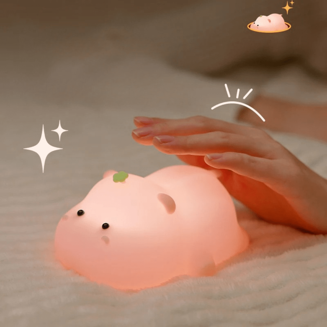 Veilleuse bébé | Hippopotame - Petitsbeautes