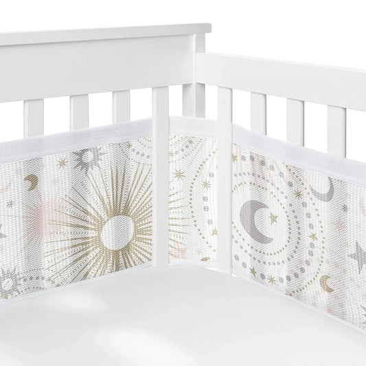 2 - Pack Breathable Mesh Crib Bumpers – Summer Baby Bedding Set for Newborn Cot Safety (Copie) (Copie) (Copie) - Petitsbeautes