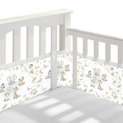 2 - Pack Breathable Mesh Crib Bumpers – Summer Baby Bedding Set for Newborn Cot Safety (Copie) (Copie) (Copie) - Petitsbeautes