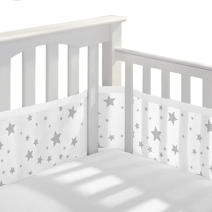 2 - Pack Breathable Mesh Crib Bumpers – Summer Baby Bedding Set for Newborn Cot Safety (Copie) (Copie) (Copie) - Petitsbeautes