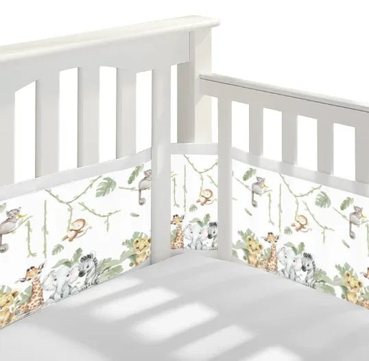 2 - Pack Breathable Mesh Crib Bumpers – Summer Baby Bedding Set for Newborn Cot Safety (Copie) (Copie) (Copie) - Petitsbeautes