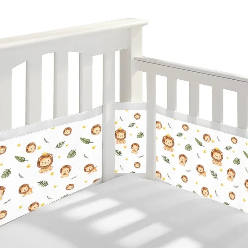 2 - Pack Breathable Mesh Crib Bumpers – Summer Baby Bedding Set for Newborn Cot Safety (Copie) (Copie) (Copie) - Petitsbeautes