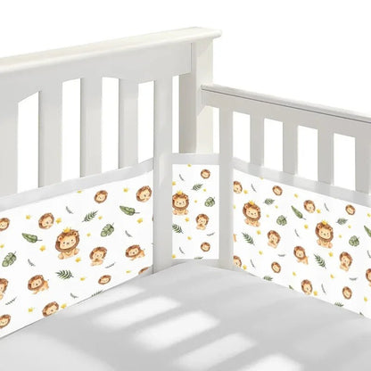 2 - Pack Breathable Mesh Crib Bumpers – Summer Baby Bedding Set for Newborn Cot Safety (Copie) (Copie) (Copie) - Petitsbeautes