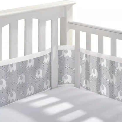 2 - Pack Breathable Mesh Crib Bumpers – Summer Baby Bedding Set for Newborn Cot Safety (Copie) (Copie) (Copie) - Petitsbeautes