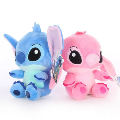 20cm Stitch Stuffed Plush Models Cartoon Stuffed Lilo Plush Dolls Anime Plush Baby Toys Kawaii Kids Birthday Gift - Petitsbeautes