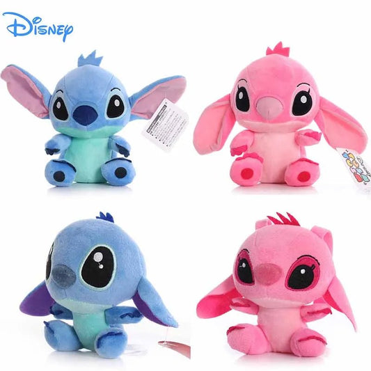20cm Stitch Stuffed Plush Models Cartoon Stuffed Lilo Plush Dolls Anime Plush Baby Toys Kawaii Kids Birthday Gift - Petitsbeautes