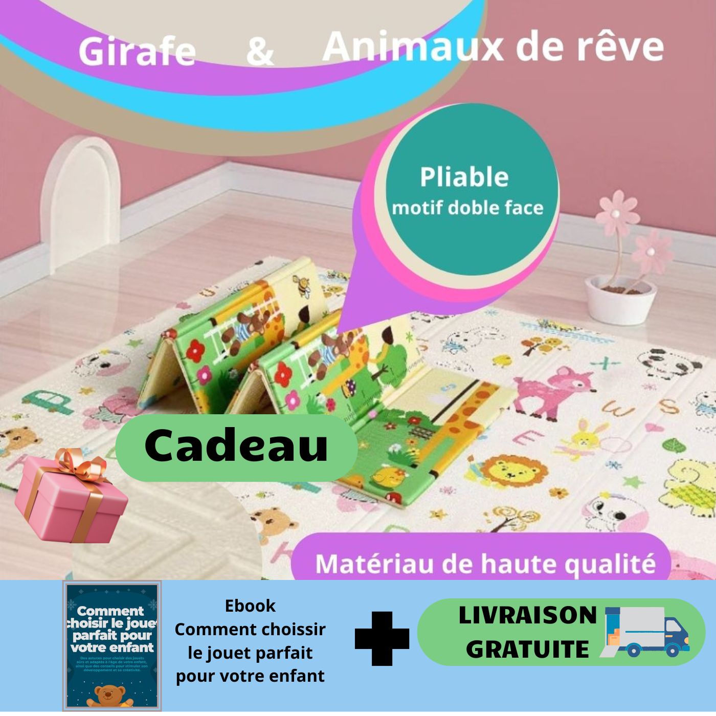 Tapitap™/Tapis de jeu pliable pour enfants