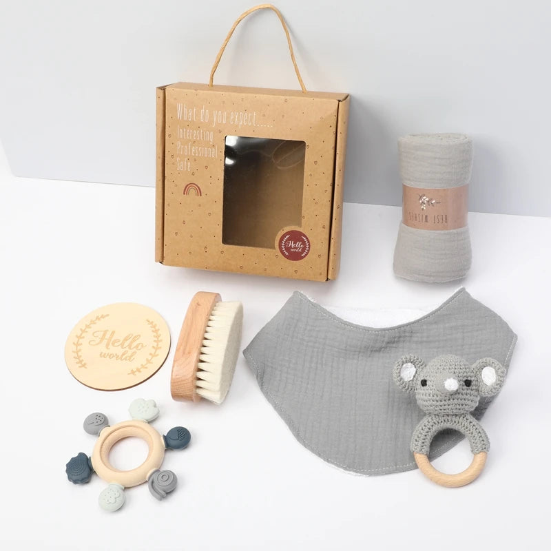 Coffret naissance bain et câlin | 7 pièces