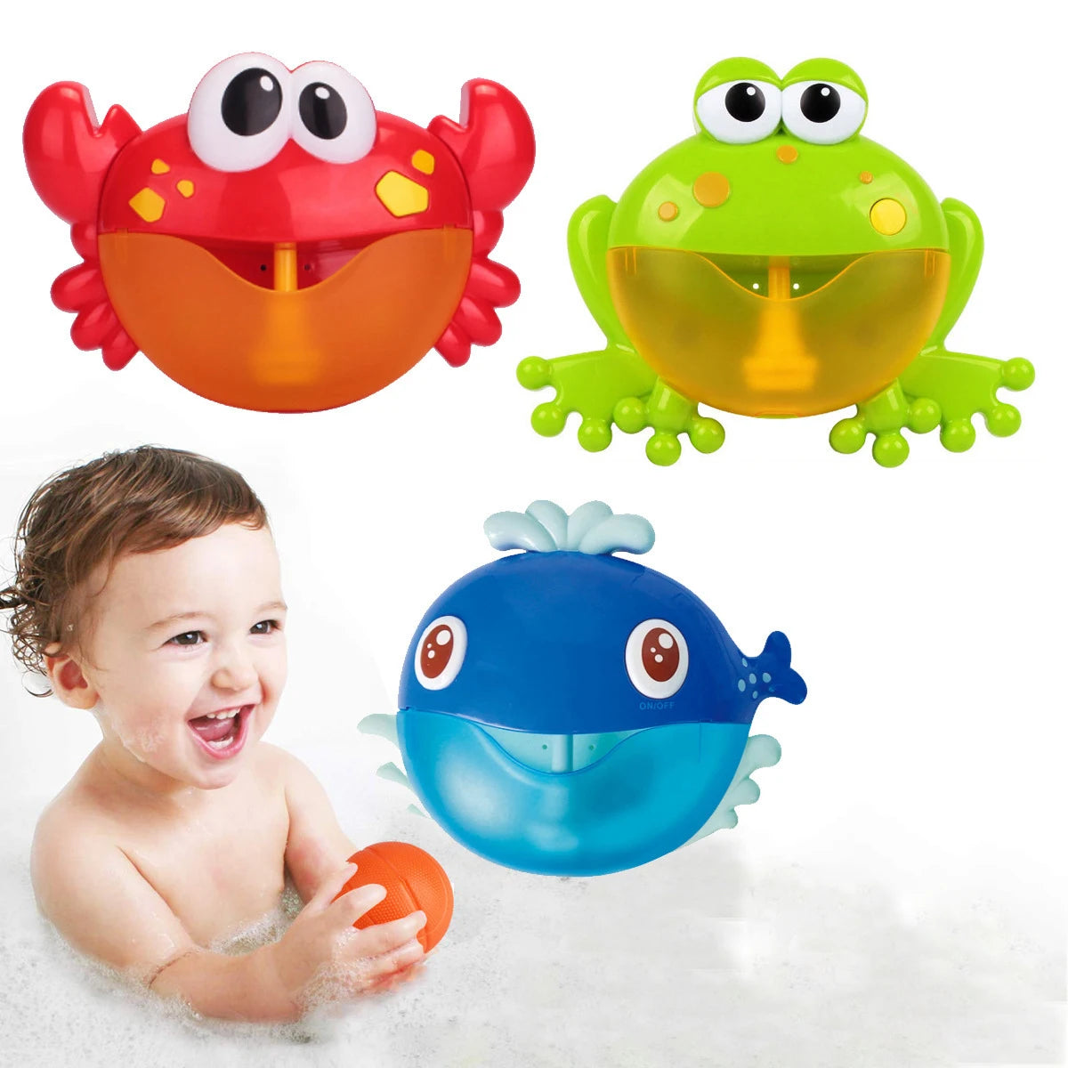 Jouets de bain /Crabe à bulles musical