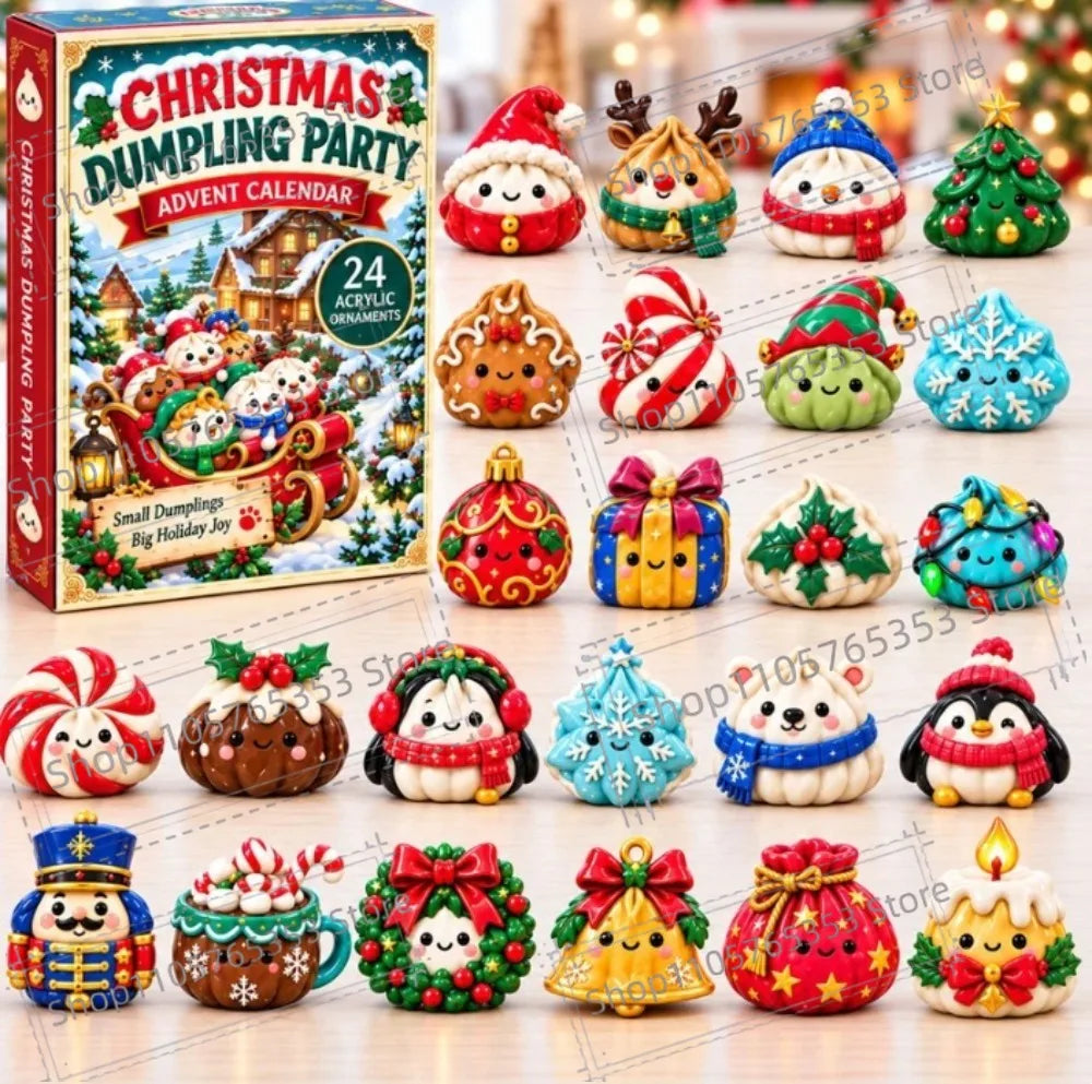 Squishies de Noël du coffret sapin vert