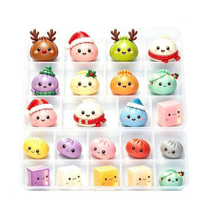 Squishies raviolis de Noël à presser, jouet anti-stress