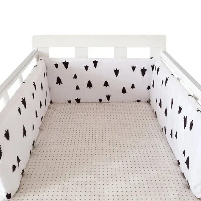 Baby Bed Thicken Bumpers Zipper Design One - piece Crib Around Cushion Cot Protector Pillows 200*30 CM - Petitsbeautes