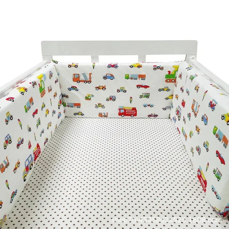 Baby Bed Thicken Bumpers Zipper Design One - piece Crib Around Cushion Cot Protector Pillows 200*30 CM - Petitsbeautes
