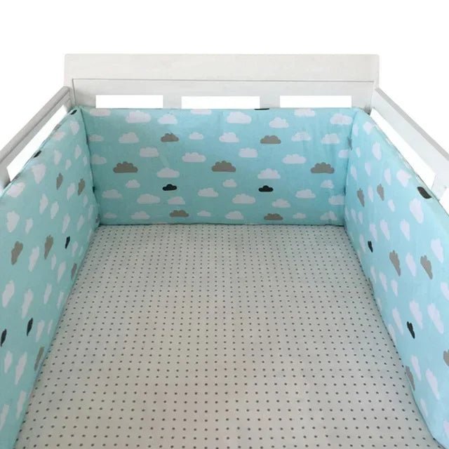 Baby Bed Thicken Bumpers Zipper Design One - piece Crib Around Cushion Cot Protector Pillows 200*30 CM - Petitsbeautes