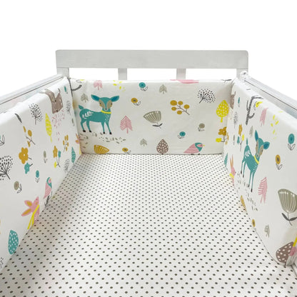 Baby Bed Thicken Bumpers Zipper Design One - piece Crib Around Cushion Cot Protector Pillows 200*30 CM - Petitsbeautes