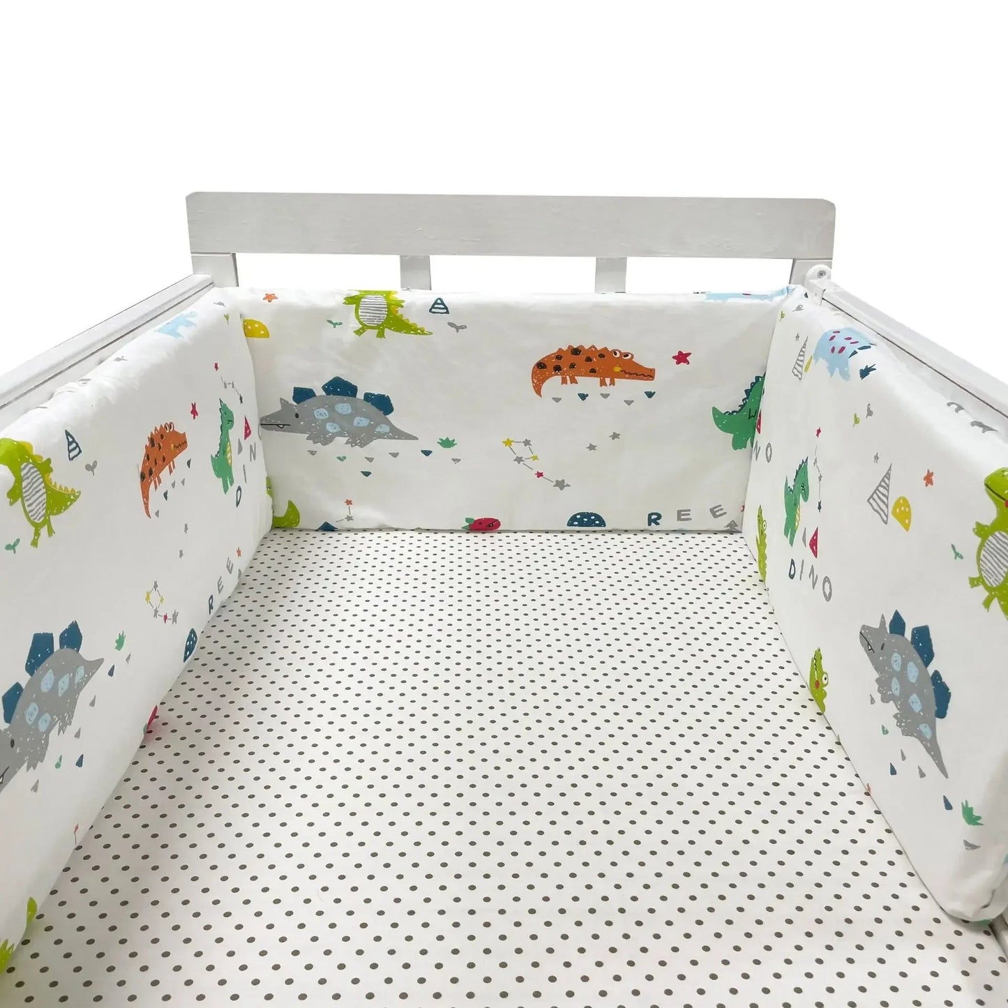 Baby Bed Thicken Bumpers Zipper Design One - piece Crib Around Cushion Cot Protector Pillows 200*30 CM - Petitsbeautes