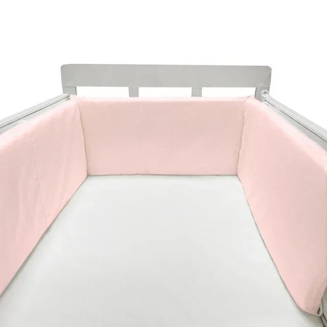 Baby Bed Thicken Bumpers Zipper Design One - piece Crib Around Cushion Cot Protector Pillows 200*30 CM - Petitsbeautes