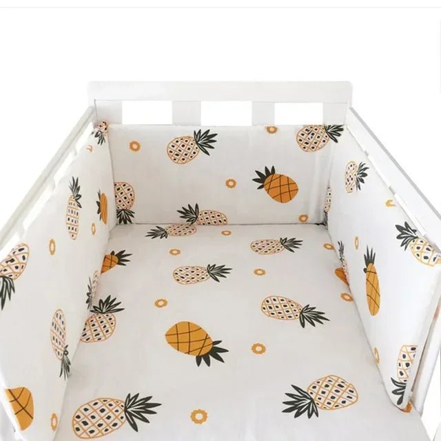 Baby Bed Thicken Bumpers Zipper Design One - piece Crib Around Cushion Cot Protector Pillows 200*30 CM - Petitsbeautes