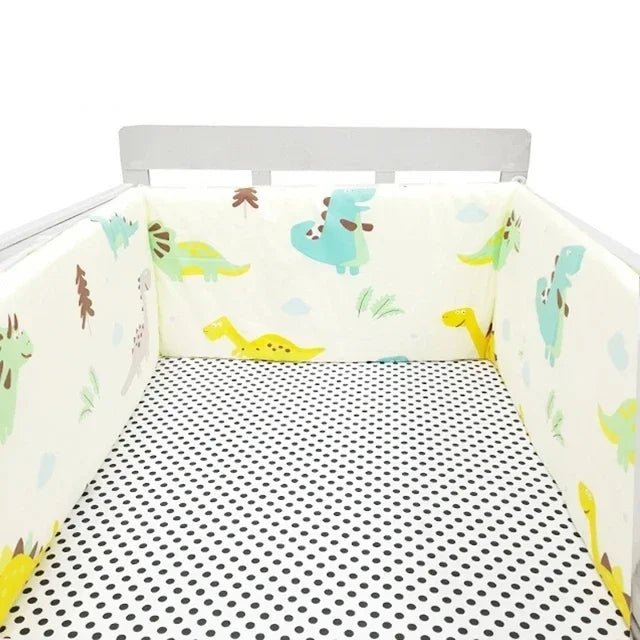 Baby Bed Thicken Bumpers Zipper Design One - piece Crib Around Cushion Cot Protector Pillows 200*30 CM - Petitsbeautes