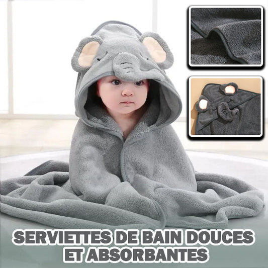 Cape de bain pour bebe/ Tendresse et Bain™ - Petitsbeautes