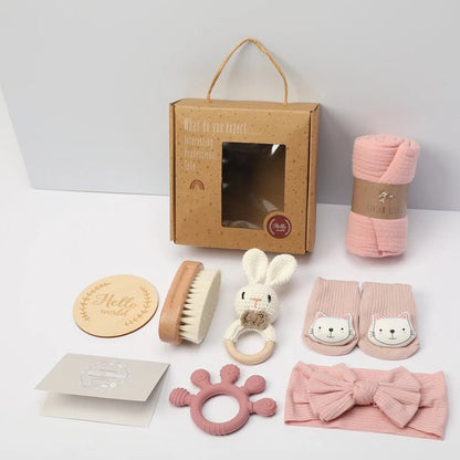 Coffret naissance bain et câlin | 7 pièces - Petitsbeautes