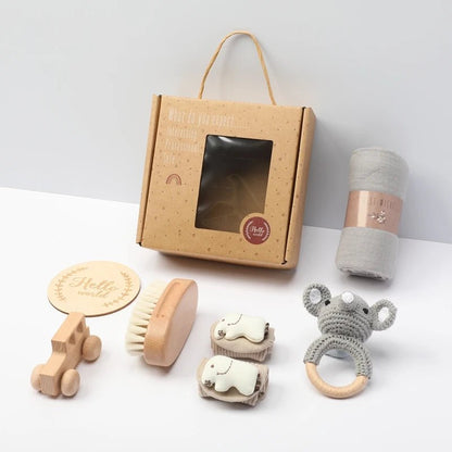 Coffret naissance bain et câlin | 7 pièces - Petitsbeautes