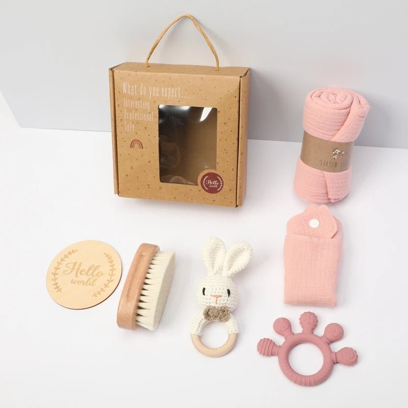Coffret naissance bain et câlin | 7 pièces - Petitsbeautes