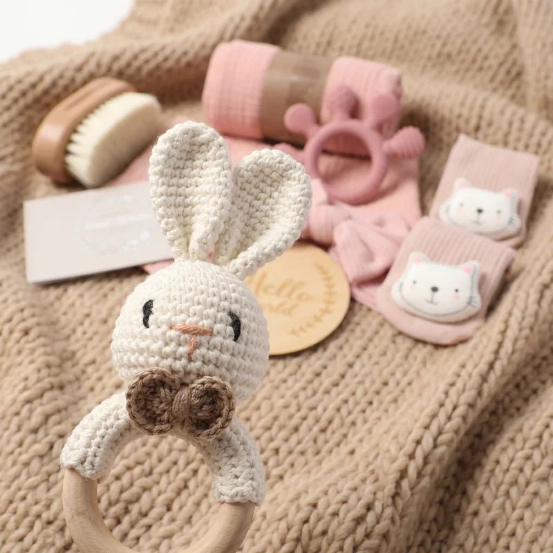 Coffret naissance bain et câlin | 7 pièces - Petitsbeautes