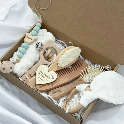 Coffret naissance personnalisé prénom | Bois 8 pièces 5