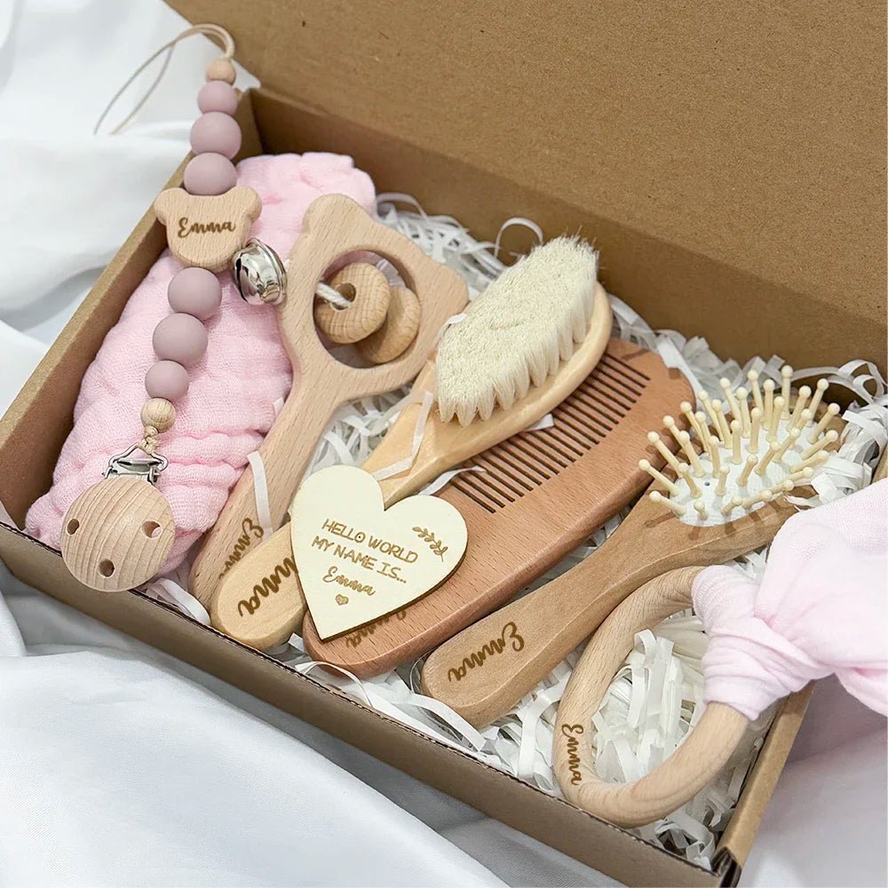 Coffret naissance personnalisé prénom | Bois 8 pièces 7