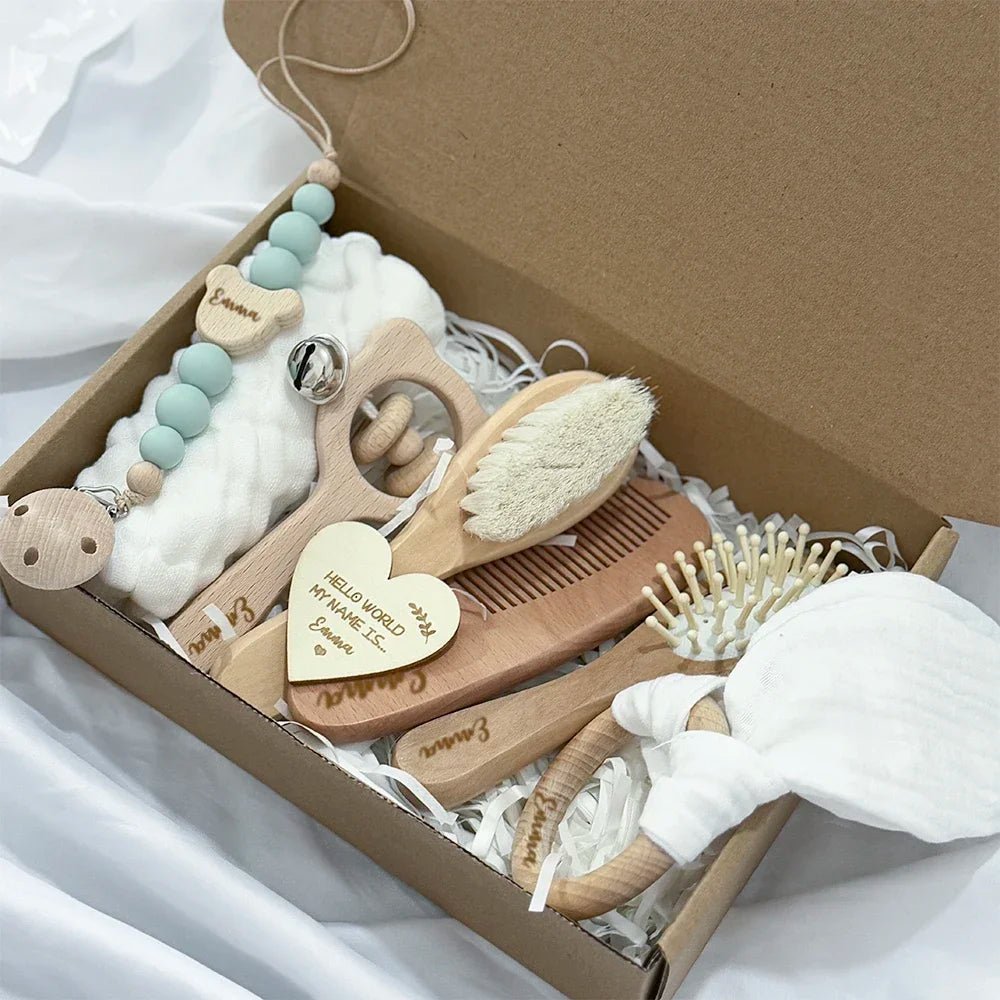 Coffret naissance personnalisé prénom | Bois 8 pièces 9