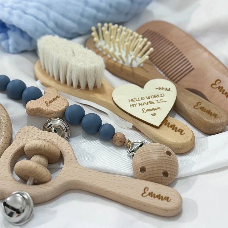 Coffret naissance personnalisé prénom | Bois 8 pièces 4