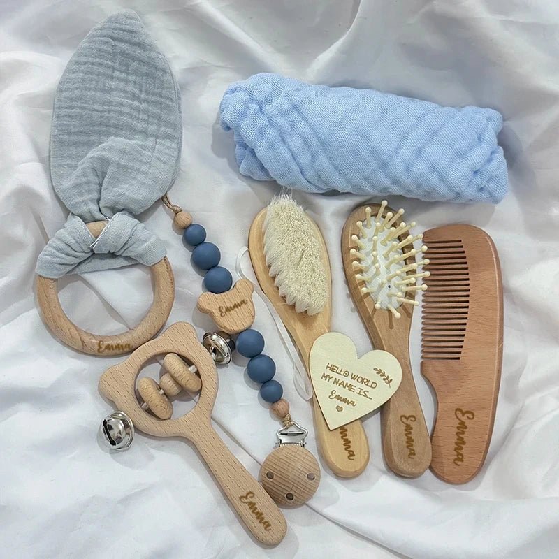 Coffret naissance personnalisé prénom | Bois 8 pièces 3