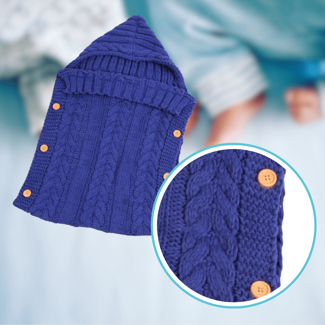 Couverture pour emmaillotage | Câlin Tricoté™ - Petitsbeautes