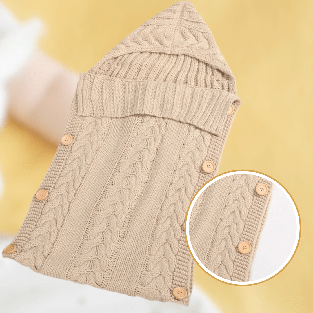 Couverture pour emmaillotage | Câlin Tricoté™ - Petitsbeautes