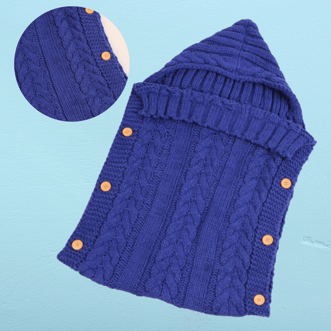 Couverture pour emmaillotage | Câlin Tricoté™ - Petitsbeautes