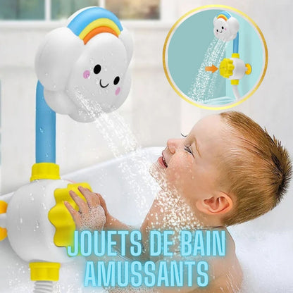 Jouets de bain / Douche bebe arc - en - ciel - Petitsbeautes