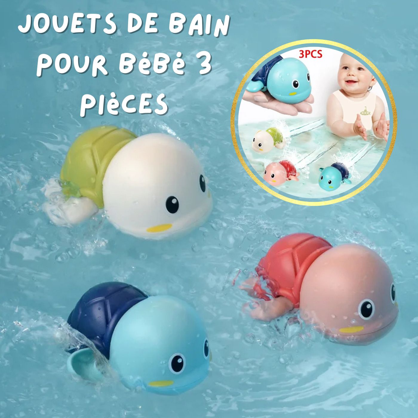 Jouets de bain pour bébé / Flopy™ - Petitsbeautes
