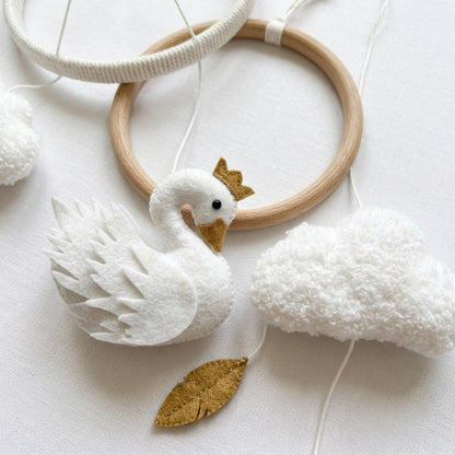 Mobile bébé | Cygnes et Nuages - Petitsbeautes