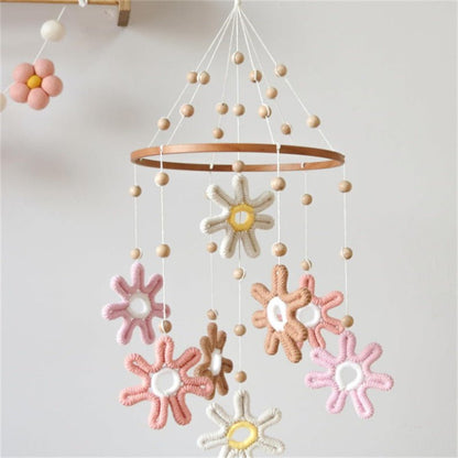 Mobile bébé | Fleurs Pastel - Petitsbeautes