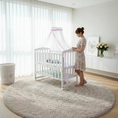 Moustiquaire lit bébé  rose