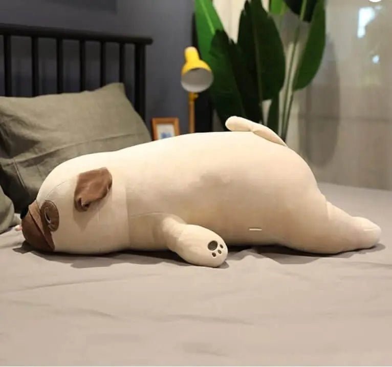 Peluche Chien Allongée Douce Flopi | 55 - 65cm Compagnon Moelleux - Petitsbeautes