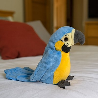 Peluche Interactive Perroquet Parlant ParliPop | Éducative Enfants - Petitsbeautes