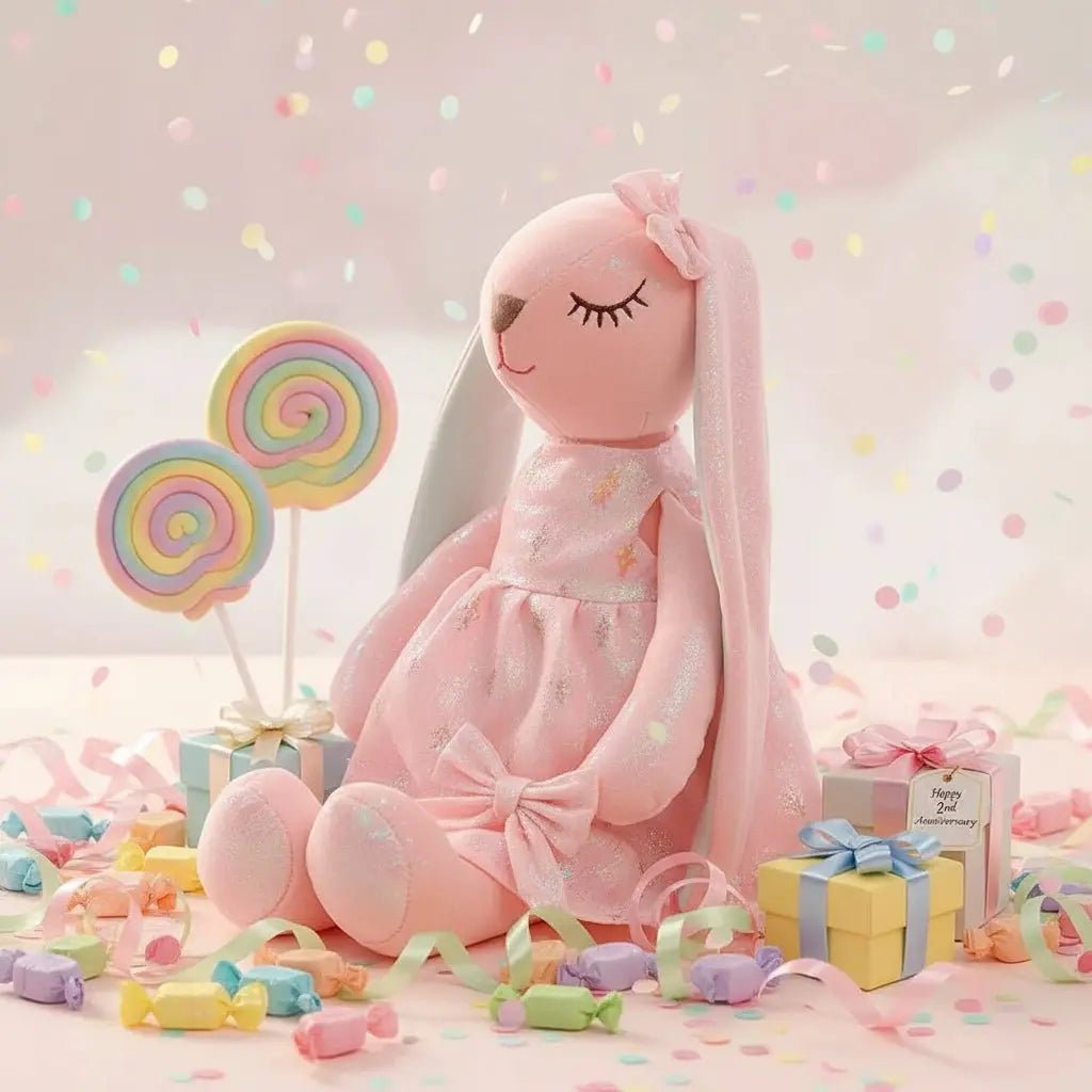 Peluche Lapin Doudou Ultra - Douce | Compagnon Câlin Sommeil Enfant - Petitsbeautes