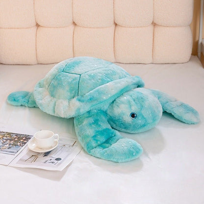 Peluche Tortue Tie - Dye Colorée Douce - Petitsbeautes
