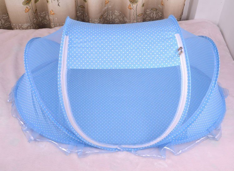Pliable Bébé Moustiquaire Avec Oreiller + Net 2 pièces Ensemble - Petitsbeautes
