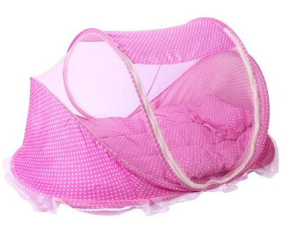 Pliable Bébé Moustiquaire Avec Oreiller + Net 2 pièces Ensemble - Petitsbeautes