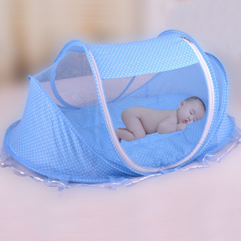 Pliable Bébé Moustiquaire Avec Oreiller + Net 2 pièces Ensemble - Petitsbeautes